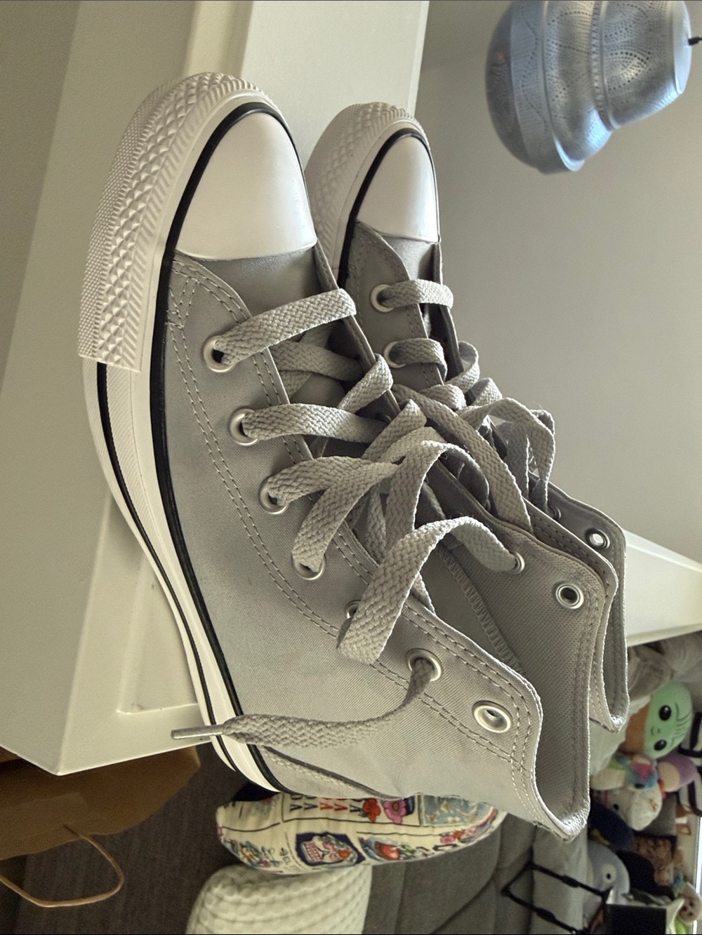 Converse Gray High-Top Sneakers - Picture 3 of 6